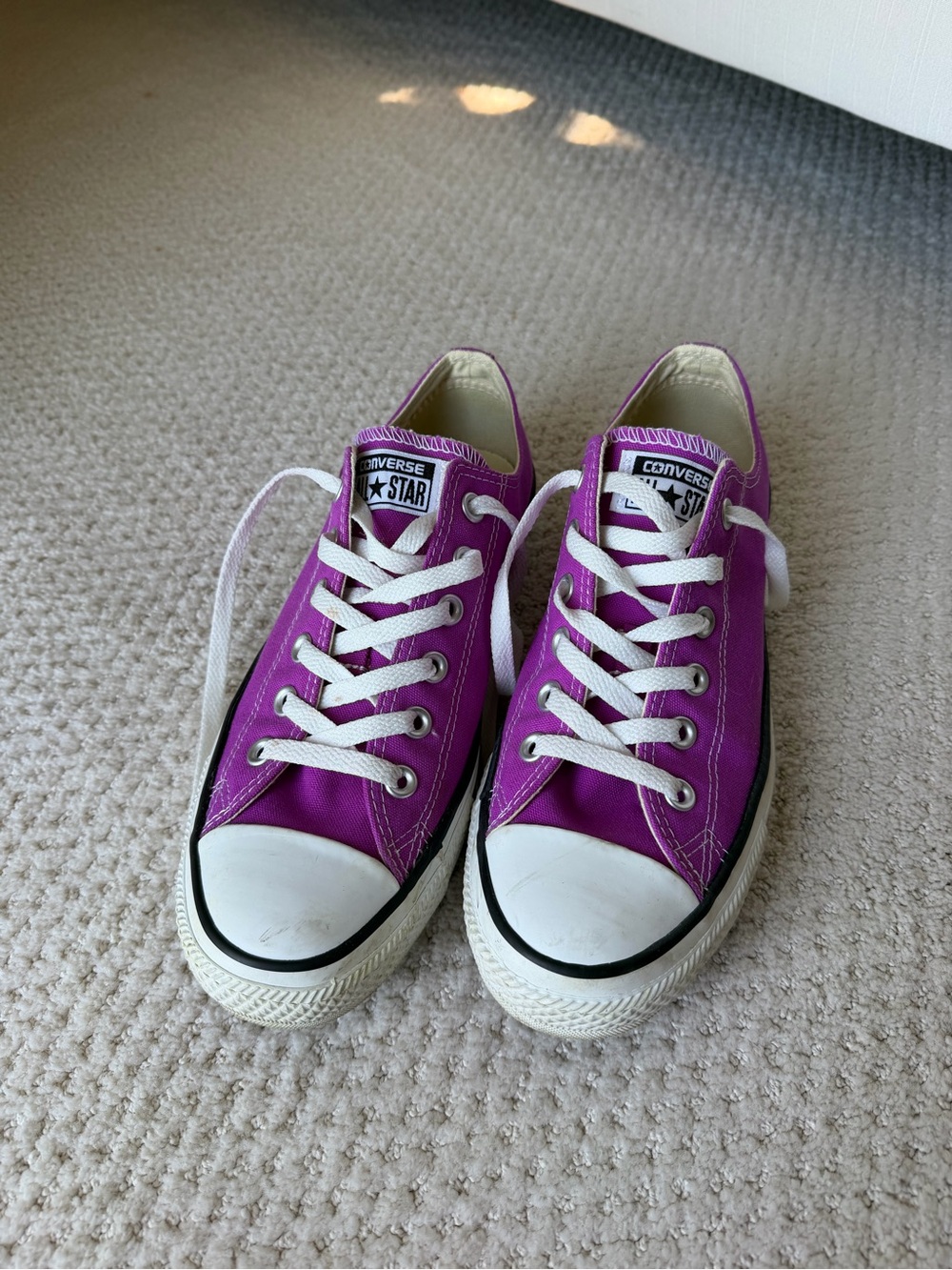 Converse Low Top Sneakers - Bright Purple